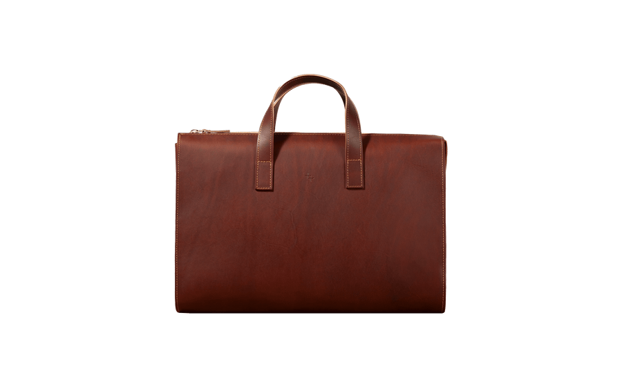 Classic Leather Briefcase – Durable & Slim Model Brief by Craftory at brixbailey.com