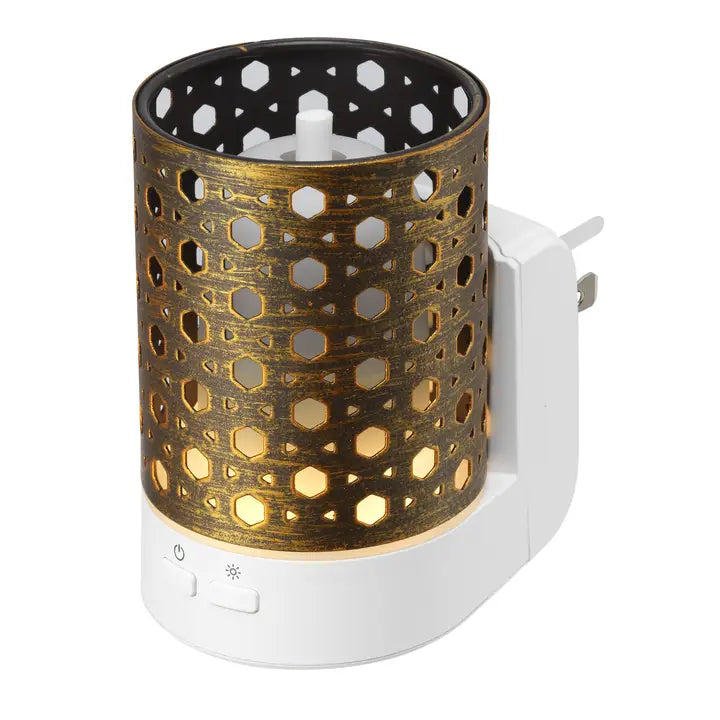 Brown Metal Essential Oil Wall Plug Diffuser
