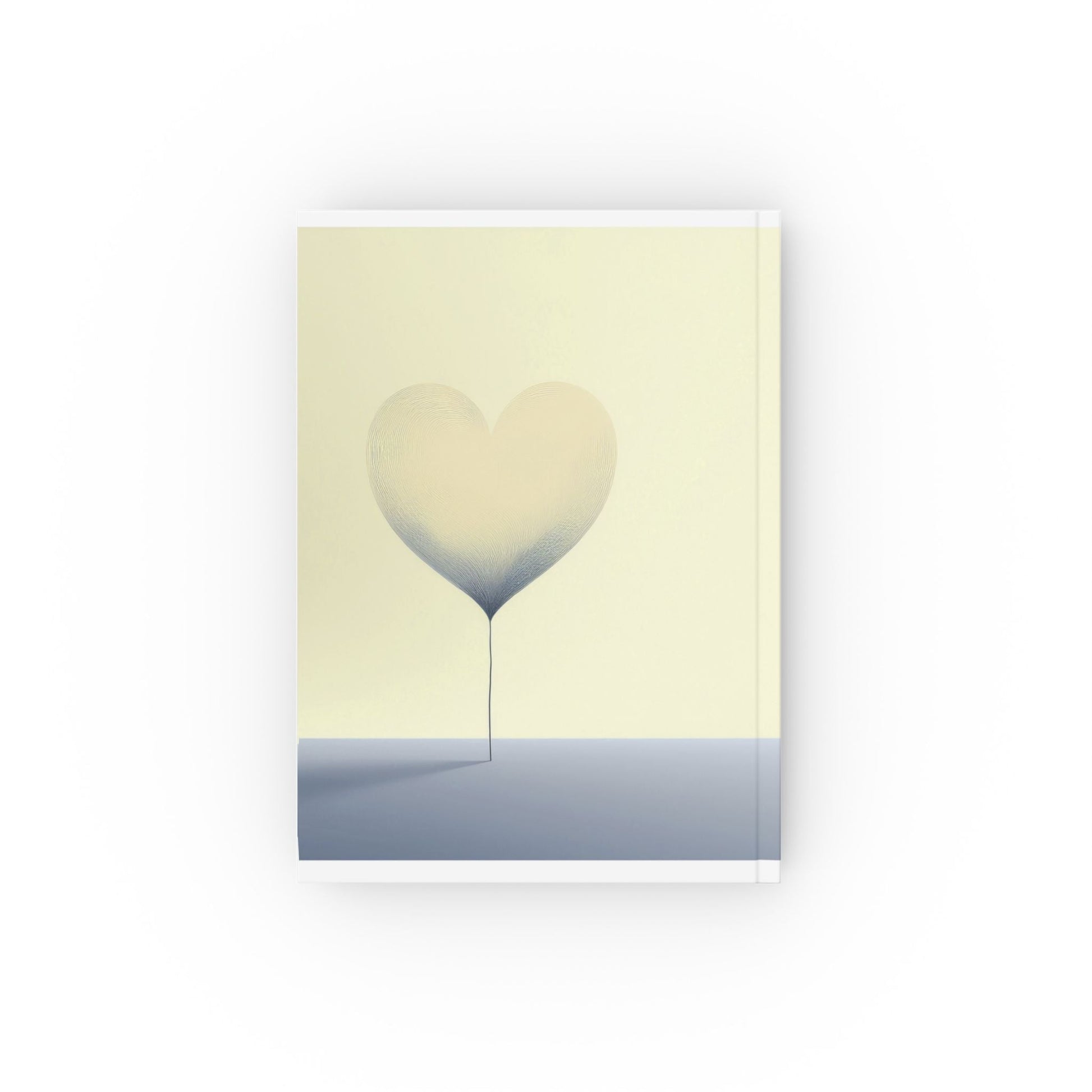 Hardback Journal With Minimalist Heart Aesthetic – Lined, Unlined, Or Graph Pages