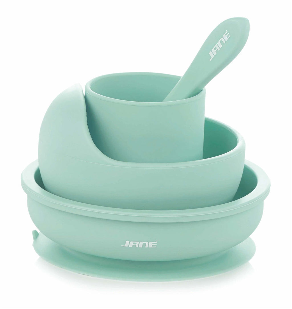4 Piece Silicone Dinner Set for Children