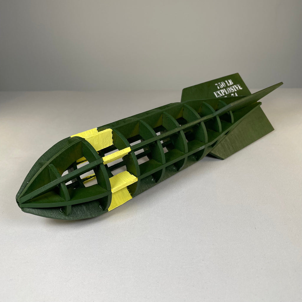 Prop WW2 Bomb  - Pre-Built Model by Curious Rabbit ®