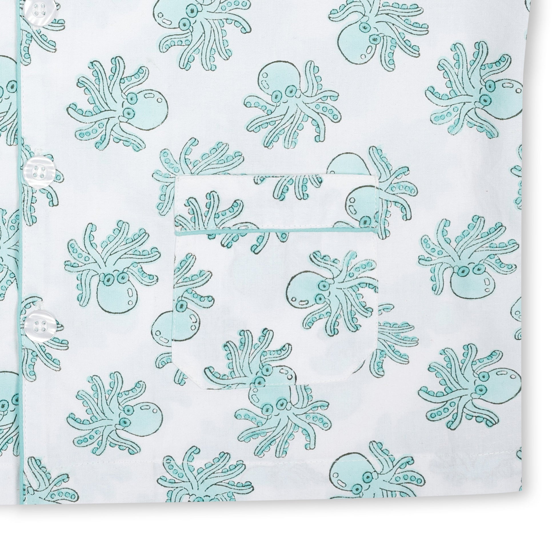 Green Octopus Children's Pyjamas