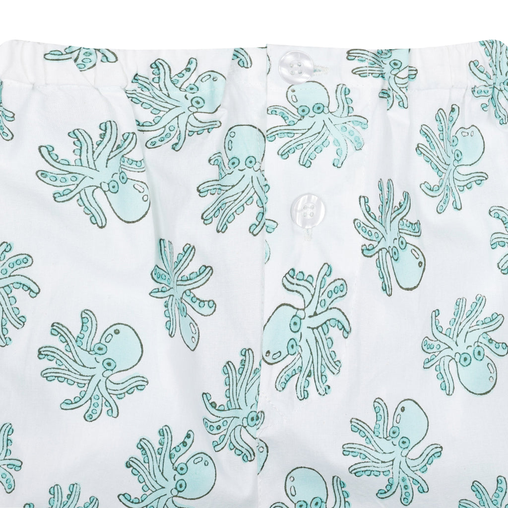 Green Octopus Children's Pyjamas