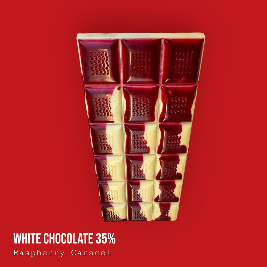 White Chocolate Raspberry Caramel Bar 120g