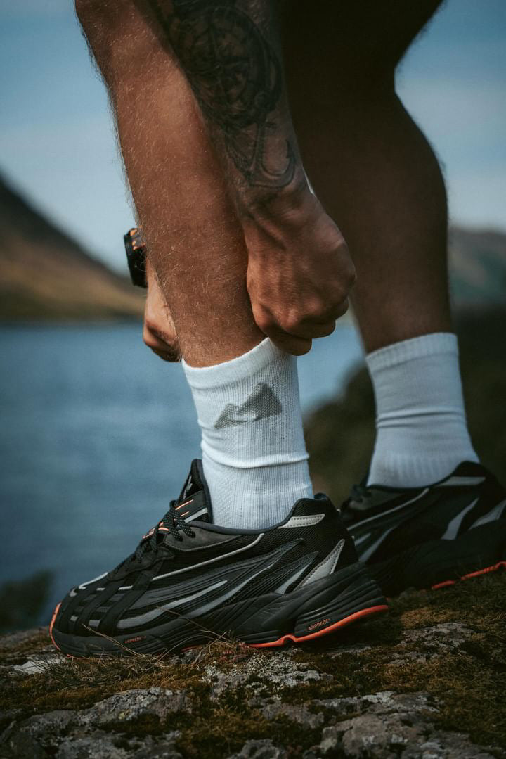 Off White Merino Wool Active Hiking Socks Unisex