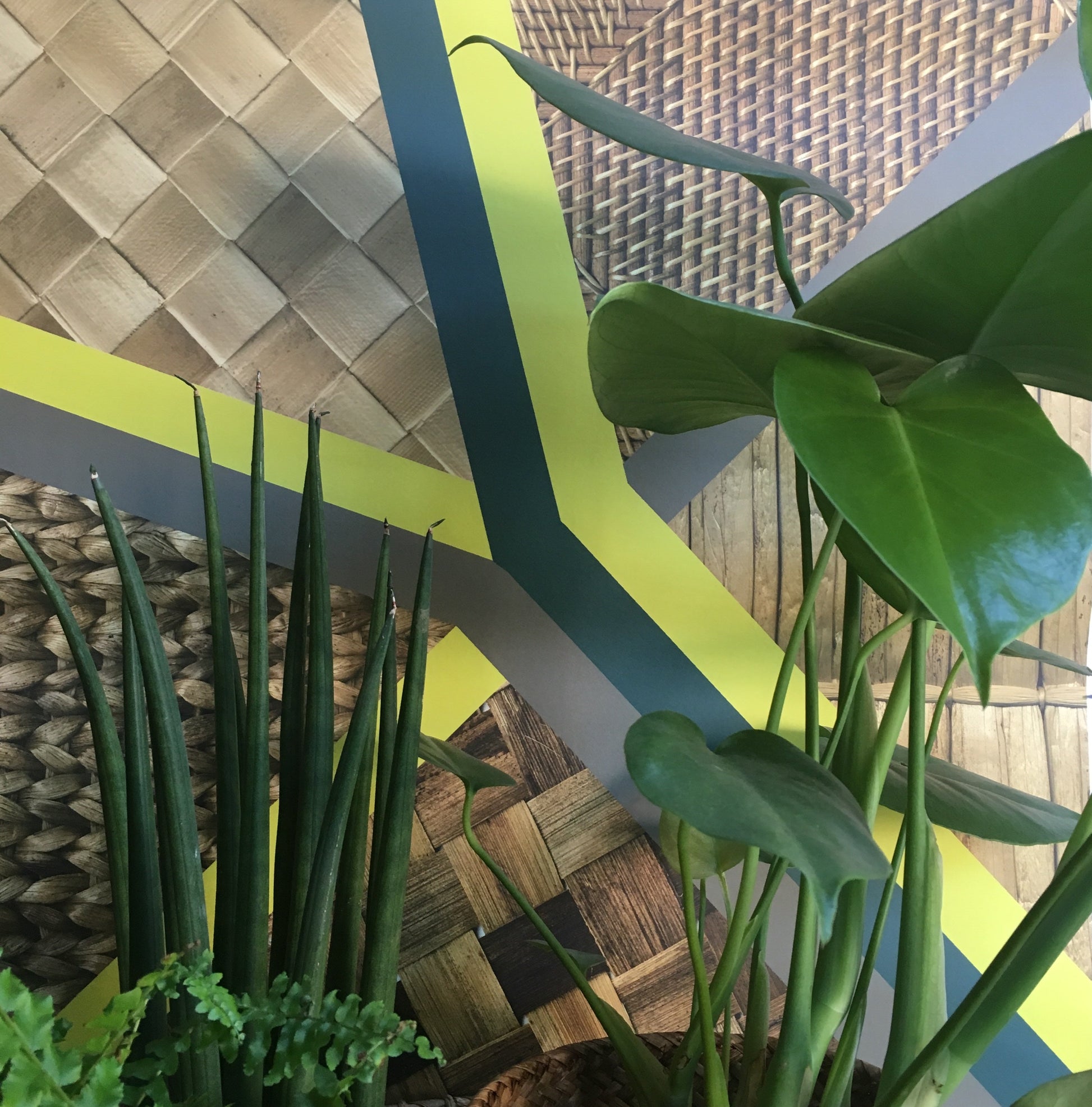 Wicker Geometric Mural Wallpaper