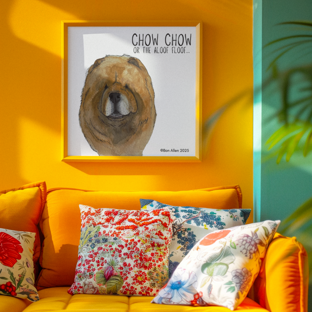 The Aloof Floof in Fine Art – Chow Chow Giclée Print