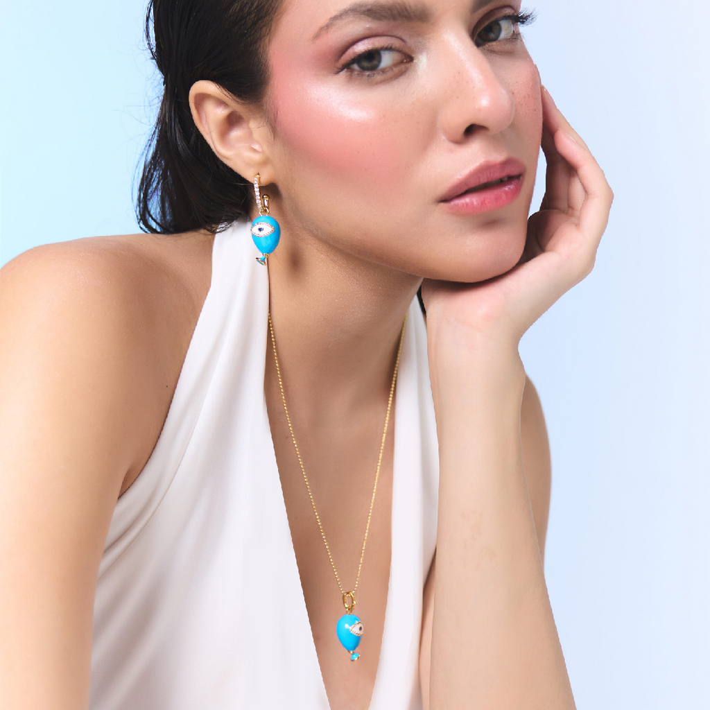 Age of Innocence Blue Eye Adjustable Necklace