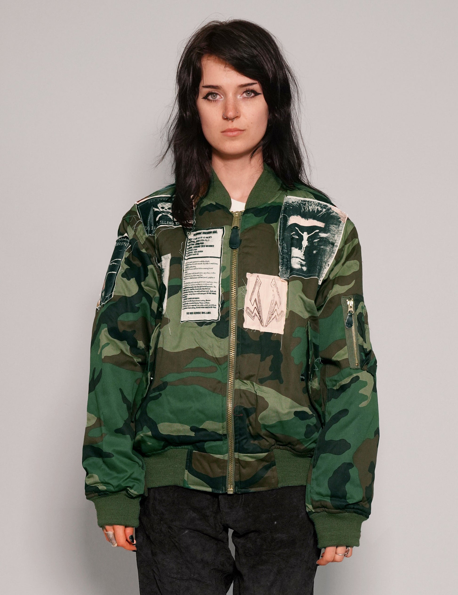 MA 1 Patched Bomber in Camo