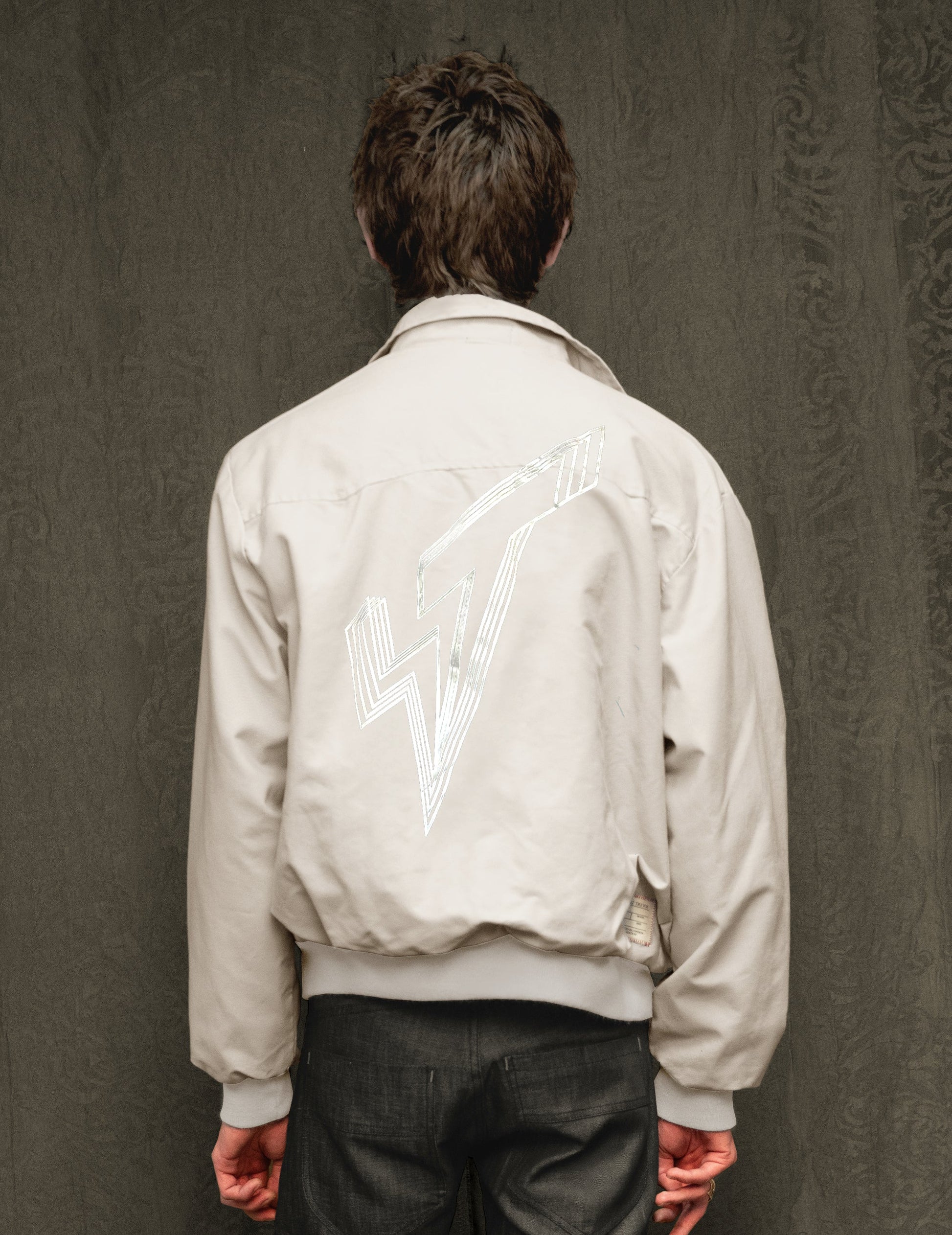 Classic Harrington Jacket in Off White/Bone