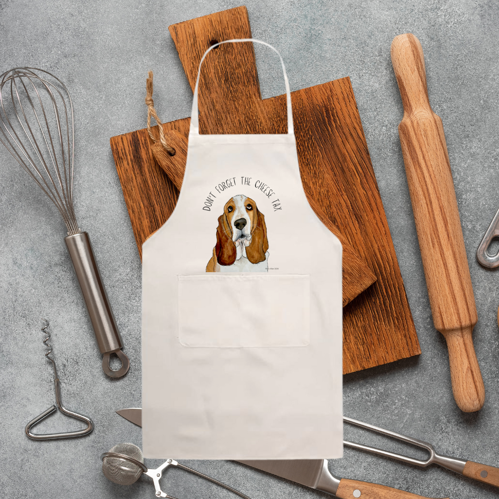 Basset Hound Apron – Official Cheese Tax Collector!