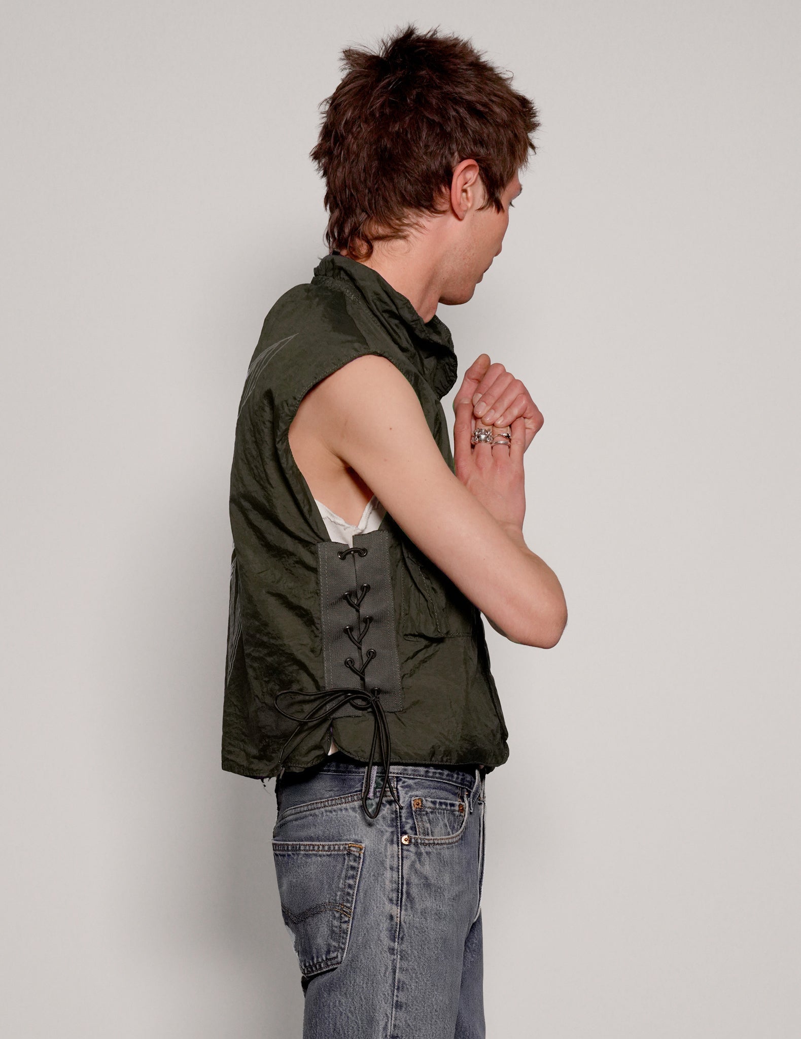 Ex Military Flak Jacket in Khaki