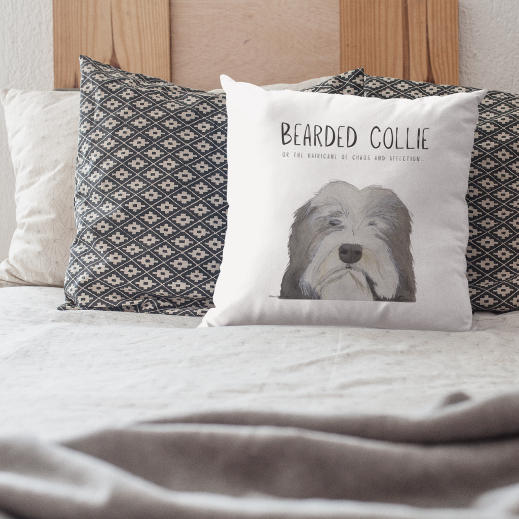 The Bearded Collie Cushion Cover: For the Chaos & Cuddles You Never Knew You Needed!