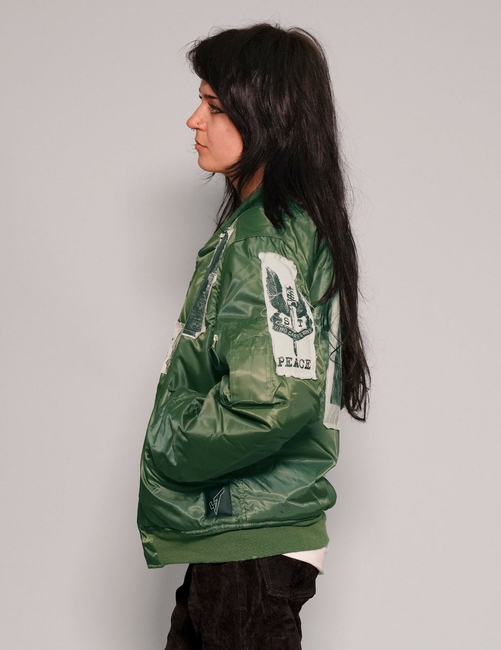 MA 1 Patched Bomber in Green