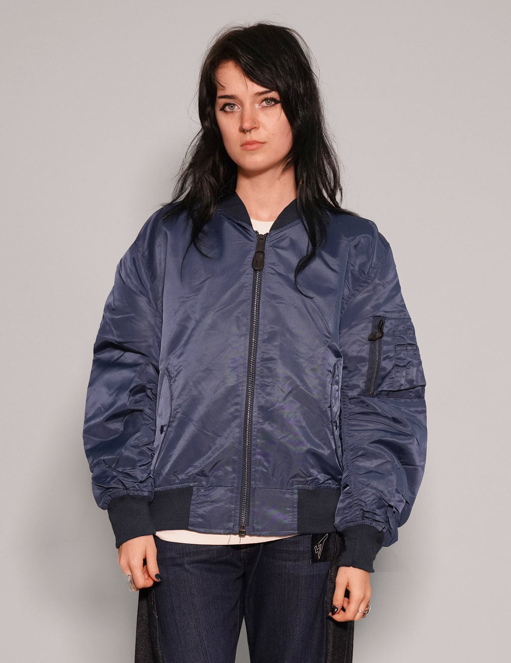 MA-1 Light Weight Bomber Jacket in Blue