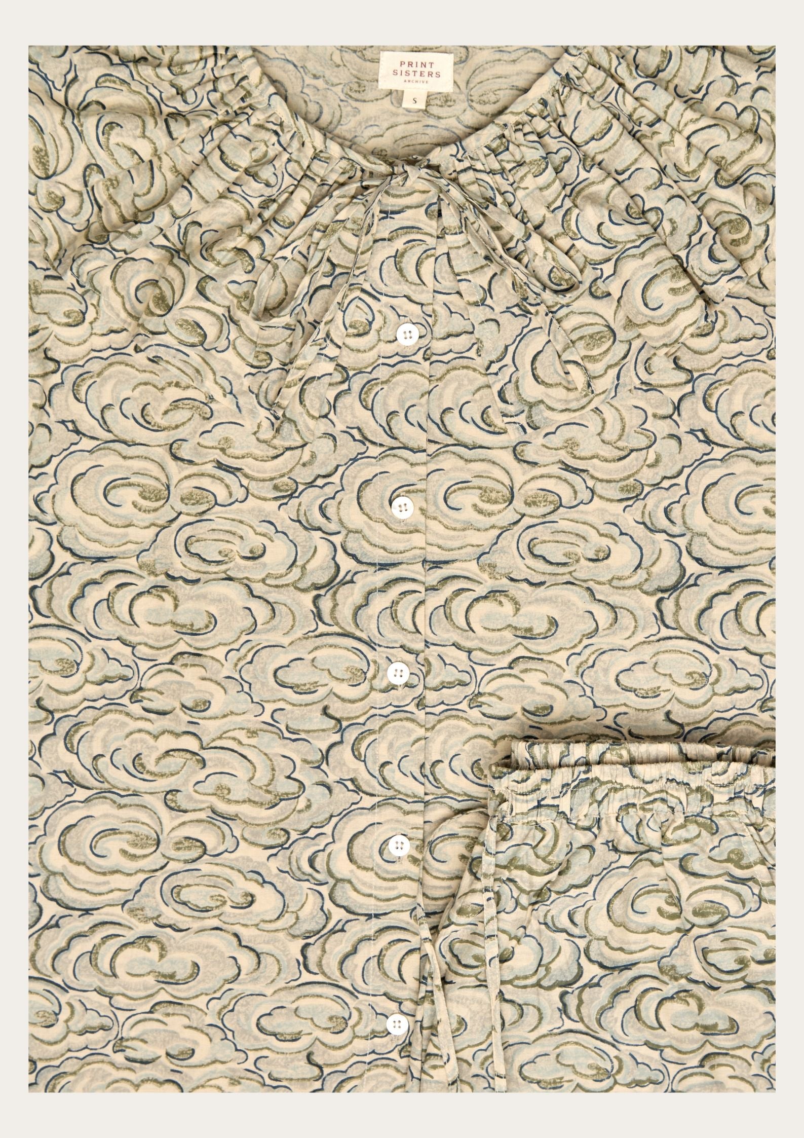 Kumo Clouds Two Piece Set  - Print Sisters Loungewear