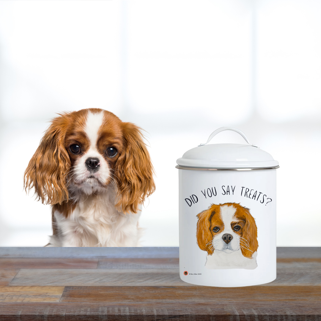 Cavalier Treat Treasury: High-End Ceramic Jar for Royal Rewards
