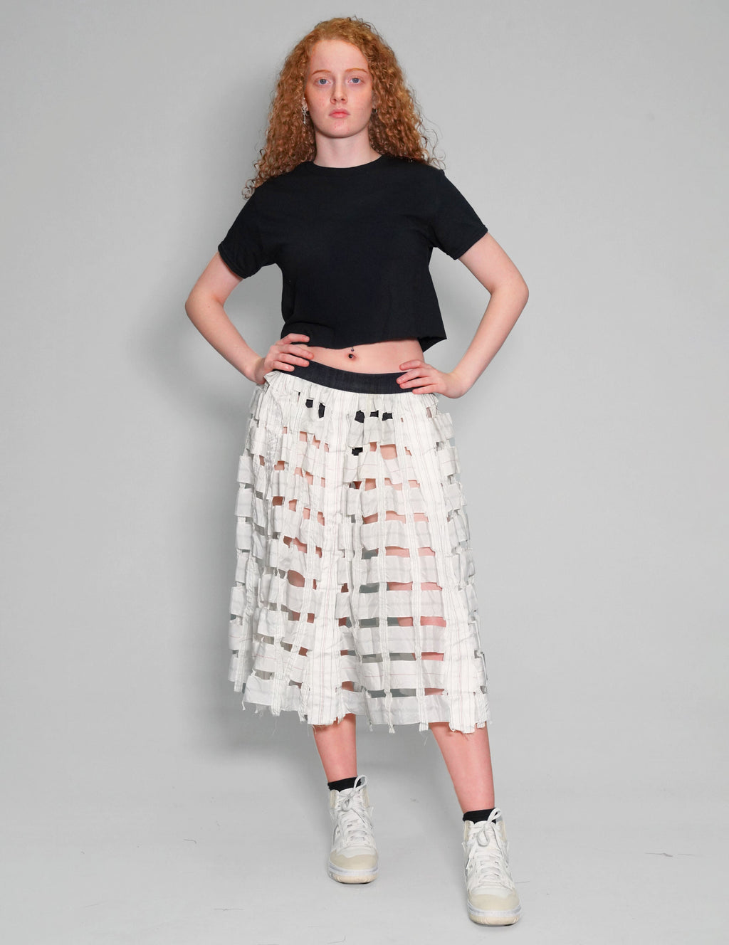 Parachute Skirt - White or Black