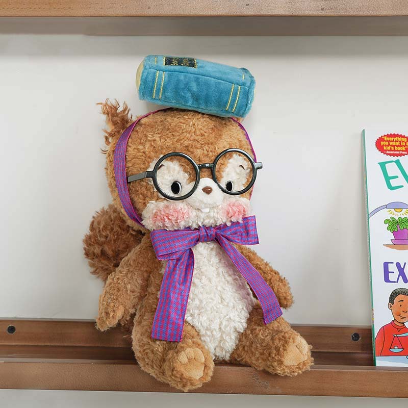 Bobotta Squirrel Plush Toy with Glasses