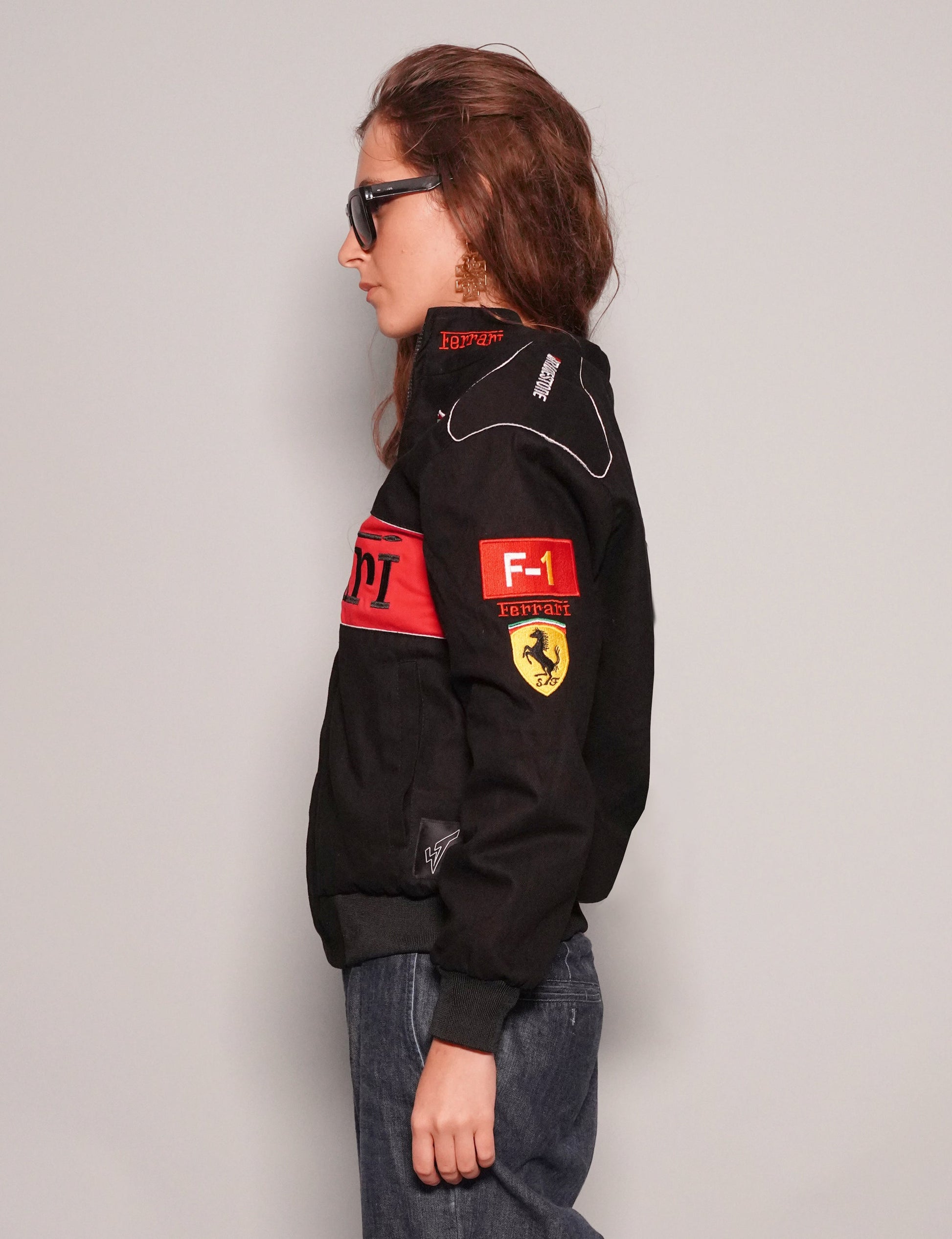Black Ferrari Racing Jacket