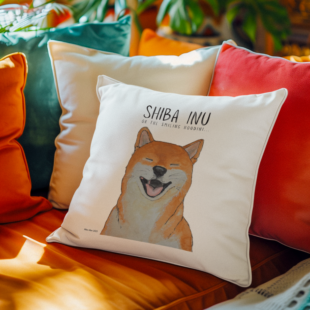 Shiba Inu Throw Pillow Cover