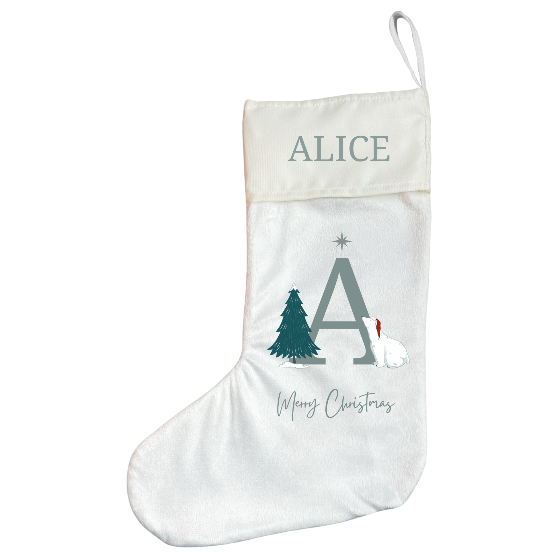 Personalised Christmas Stocking Make A Wish Design