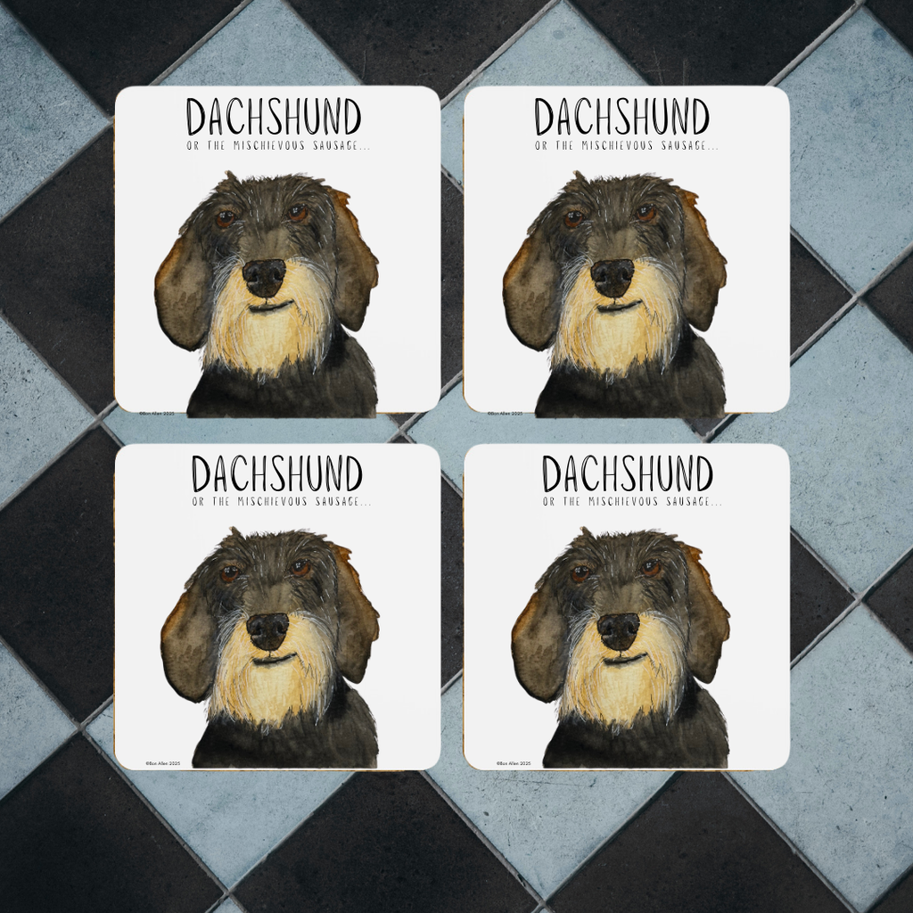 Dachshund Coaster Set – The Cutest Drink Guardians!