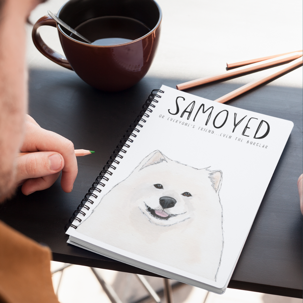 Fluff & Scribbles: The Samoyed Notebook of Unleashed Ideas