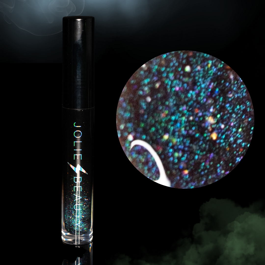 Holographic Glitter Lip Gloss in Wicked