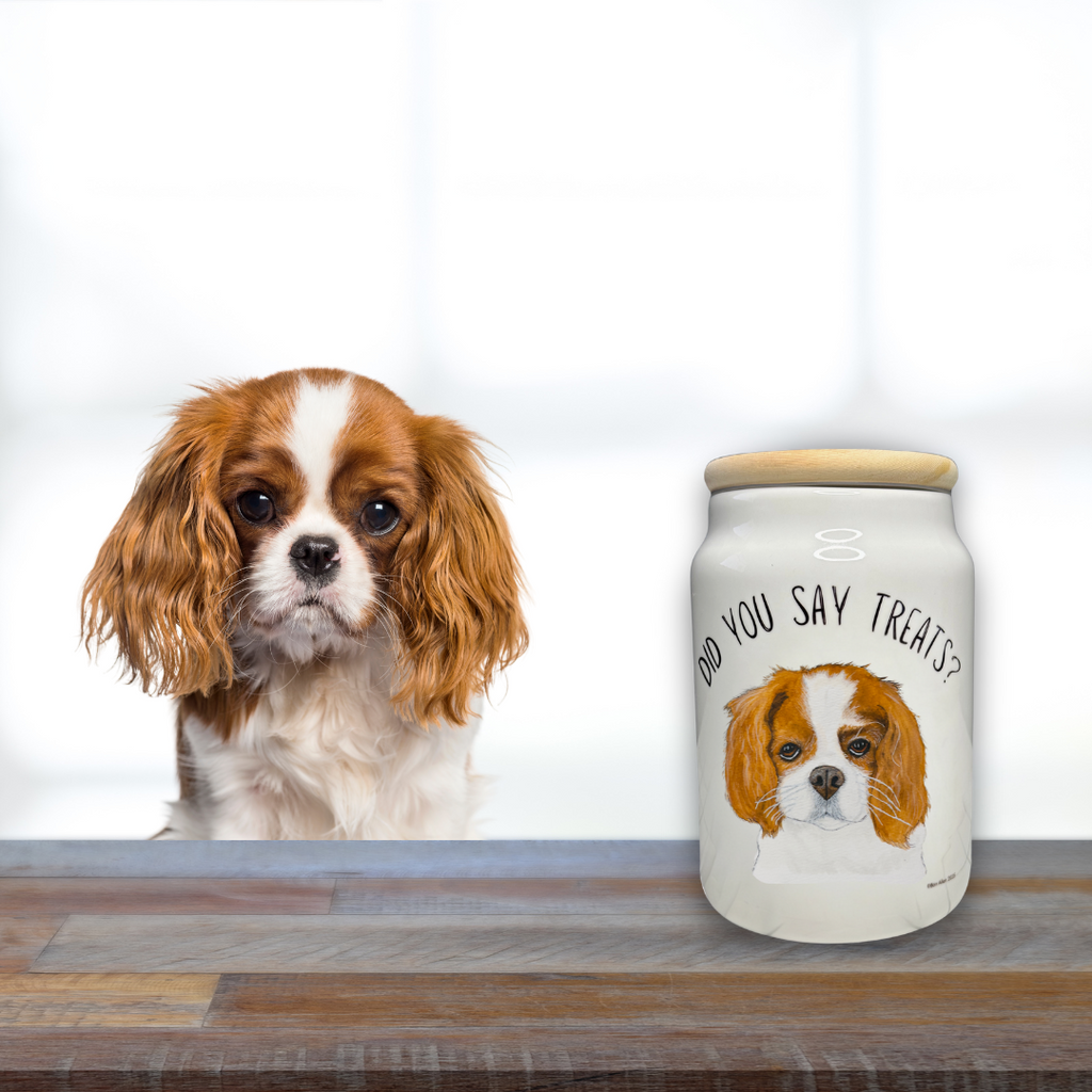 Cavalier Treat Treasury: High-End Ceramic Jar for Royal Rewards