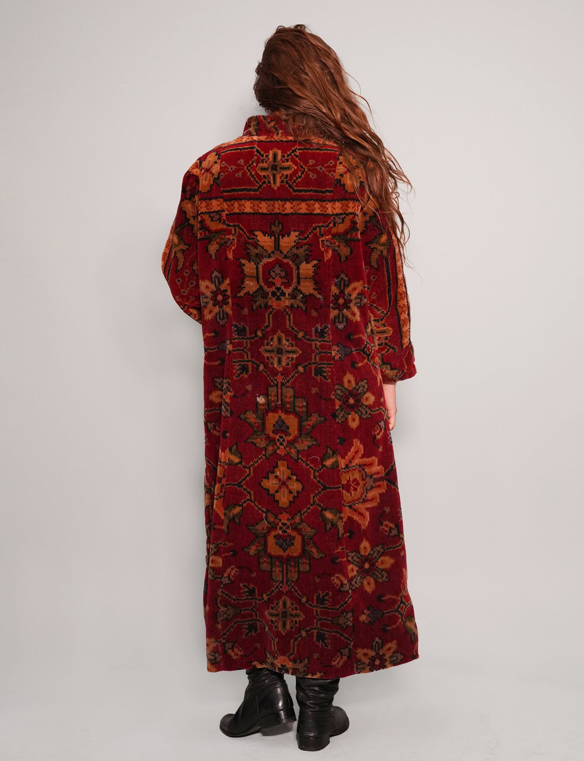 Vintage Wool Persian Patterned Coat
