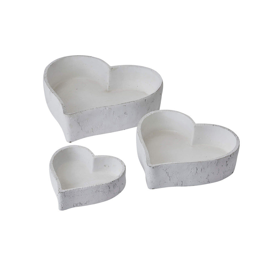 Matt white ceramic dish set - minimalist design with clean lines, perfect for modern dining or decor, set of three by Sostter at brixbailey.com