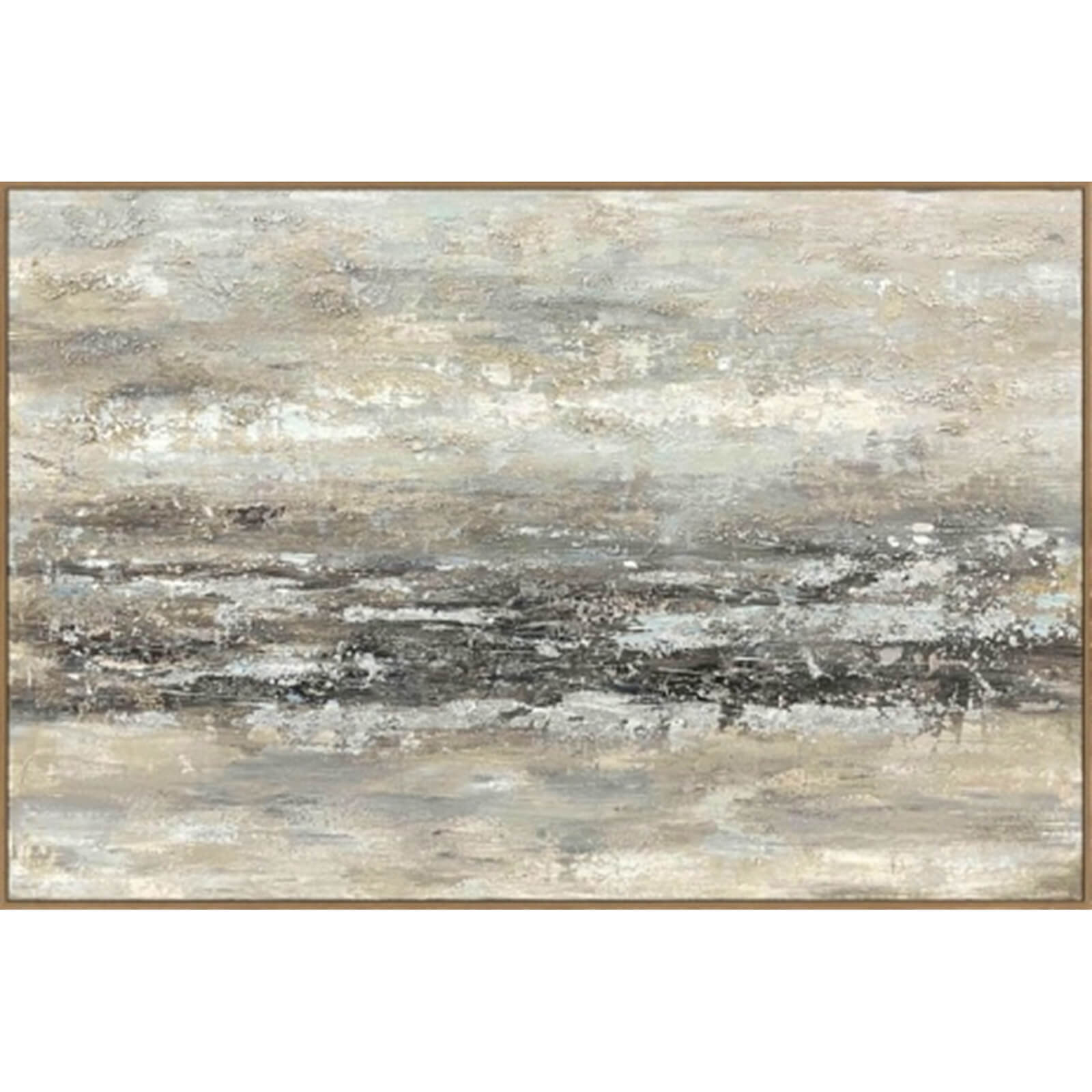 Hand-painted abstract canvas in rich brown tones, premium wood frame, 100x150cm, modern gallery-quality wall art  

**  
- **Keywords:** hand-painted, abstract canvas, rich brown tones, premium wood frame, gallery-quality wall art  
- **Clear description:** Visually conveys the artwork's style, colors, framing, and dimensions  
- **SEO & accessibility optimized:** Prioritizes key product attributes while remaining concise by Sostter at brixbailey.com