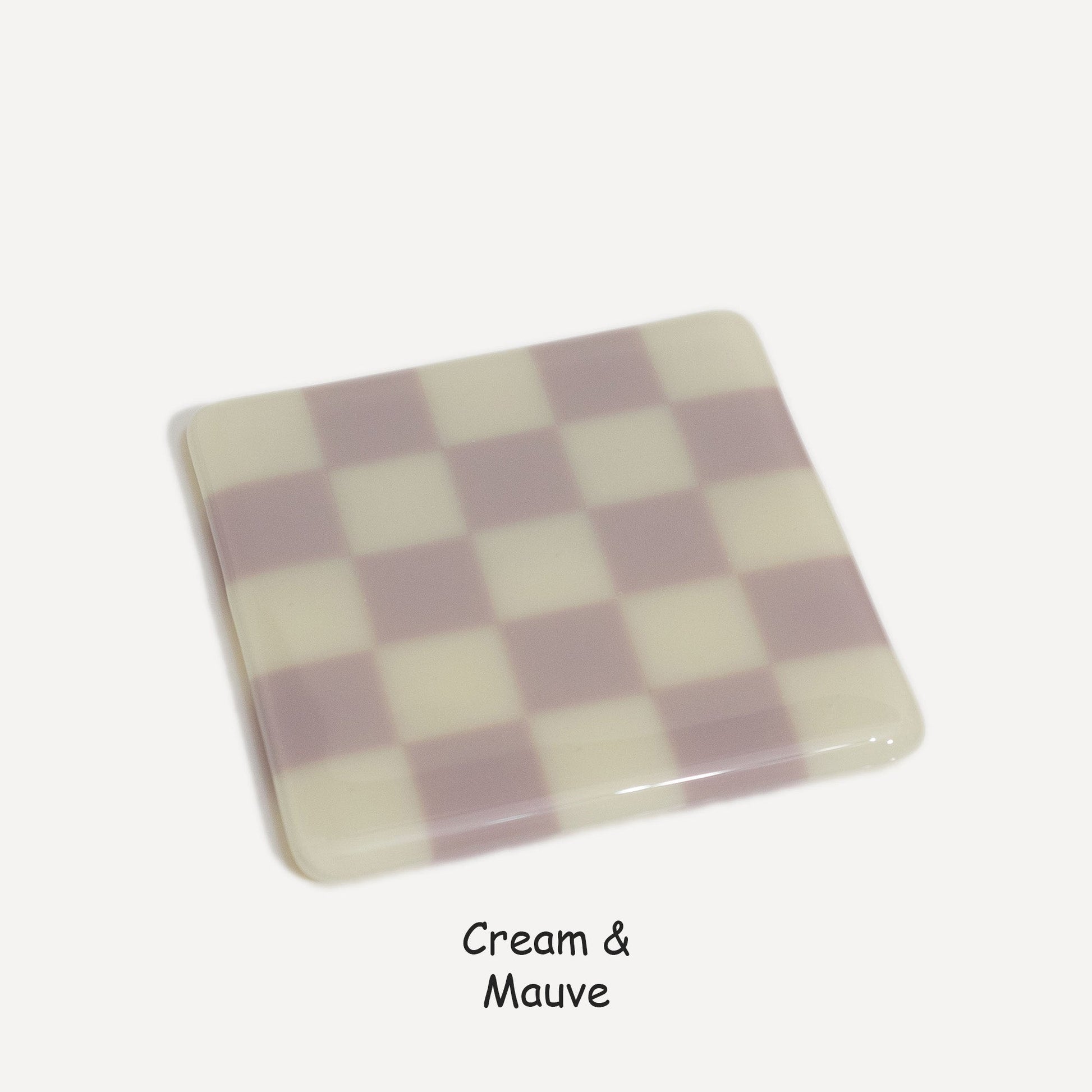 10cm Chequered Dual Colour Coaster - Oceanside Collection