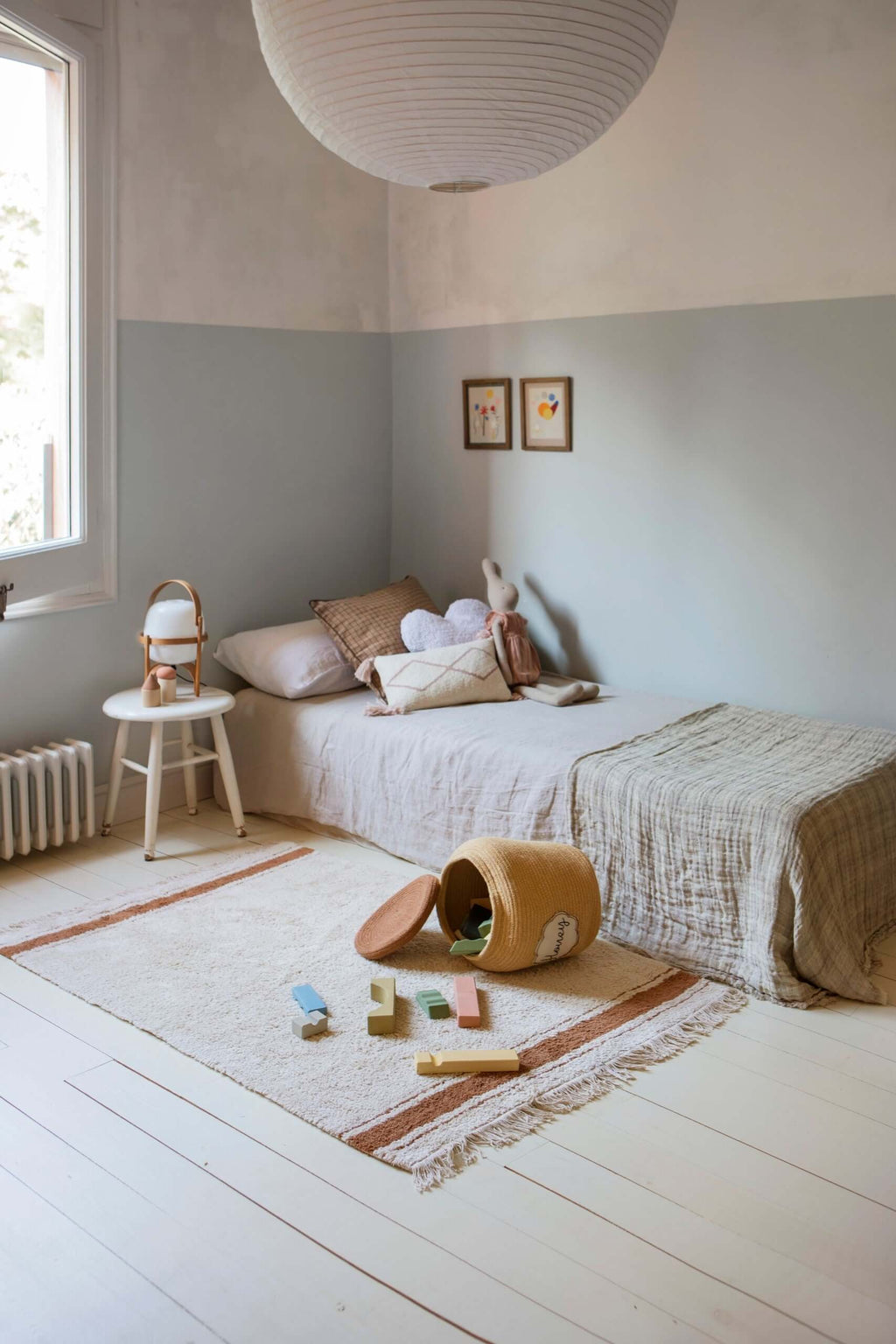 Eco-Friendly Honey Yellow Basket for Children - Handmade & Sustainable Toy Storage by Lorena Canals at www.brixbailey.com