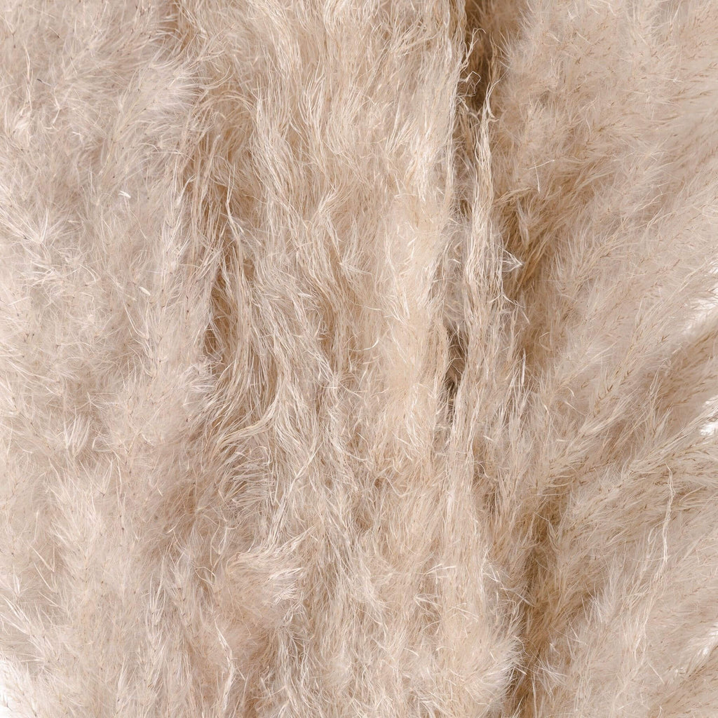 Natural cream dried pampas grass stem in stoneware vase, 110cm tall, for minimalist or lavish home dÃ©cor by Sostter at brixbailey.com