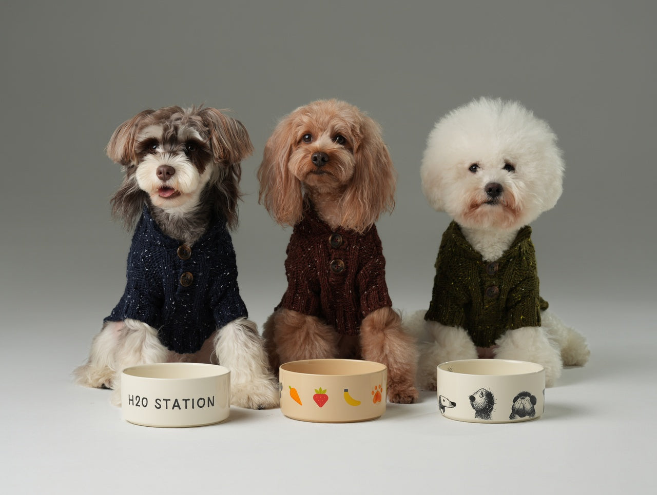 Glacier Pet Sweater Olive Green