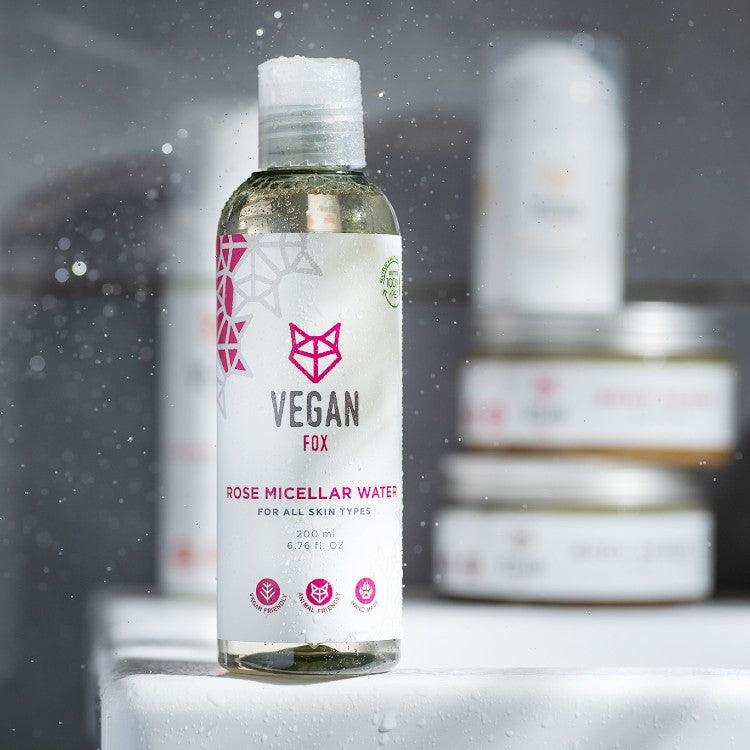 Rose Micellar Water – Soothing, Vegan & Eco-Friendly Cleanser by Vegan Fox at www.brixbailey.com