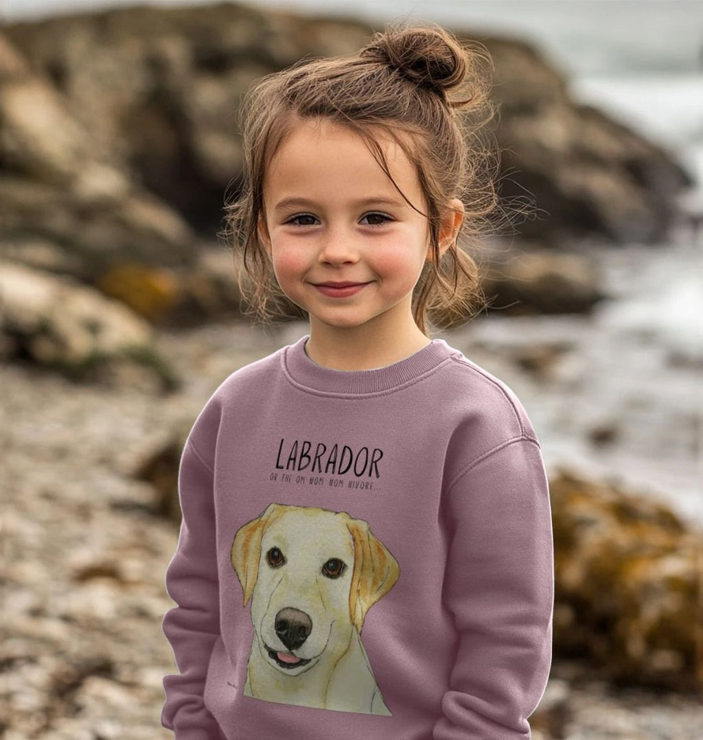 Crumb Catcher in Chief – The Yellow Labrador Kids' Sweatshirt