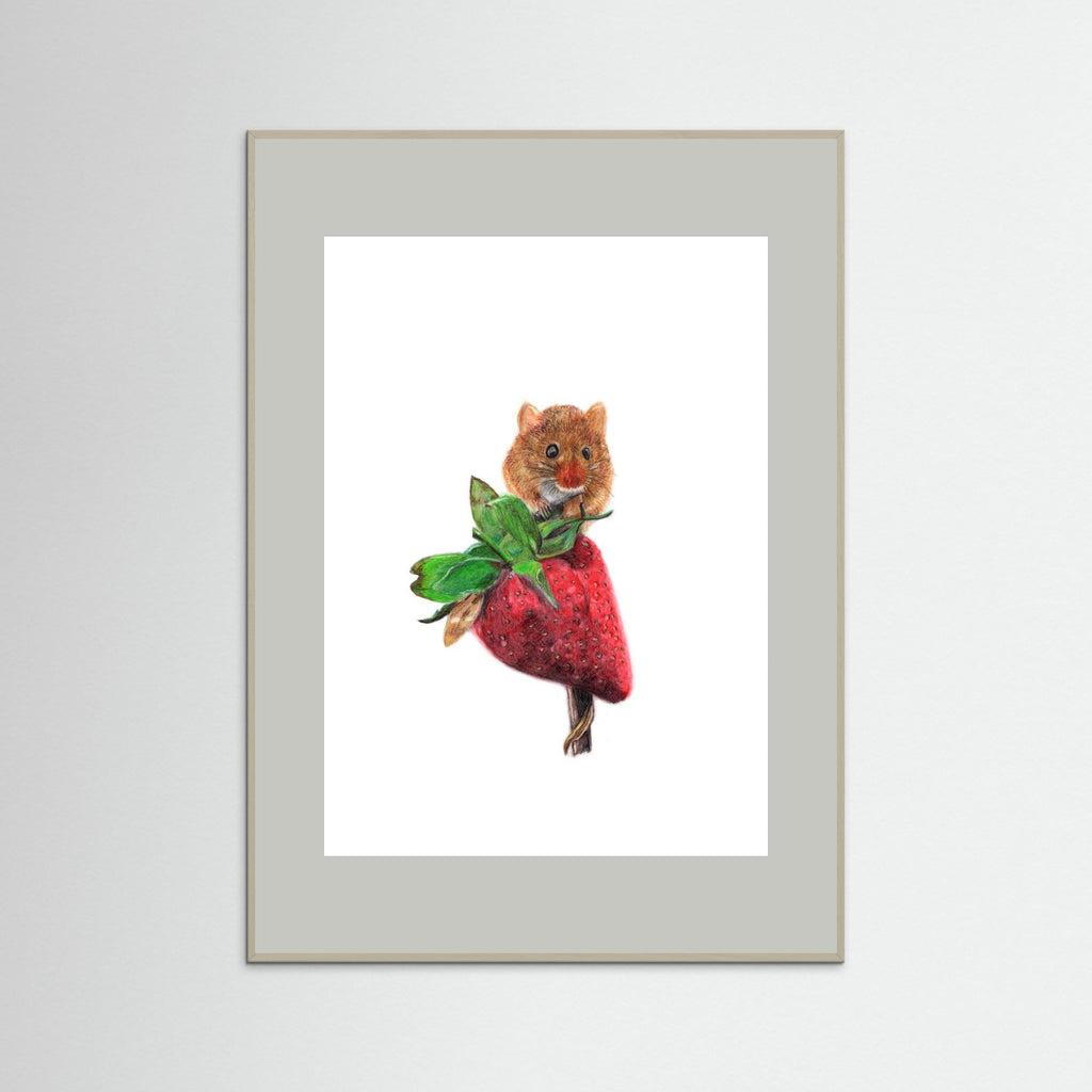 Field Mouse Wildlife Art Print | Wildlife Wall Art for Nature Lovers