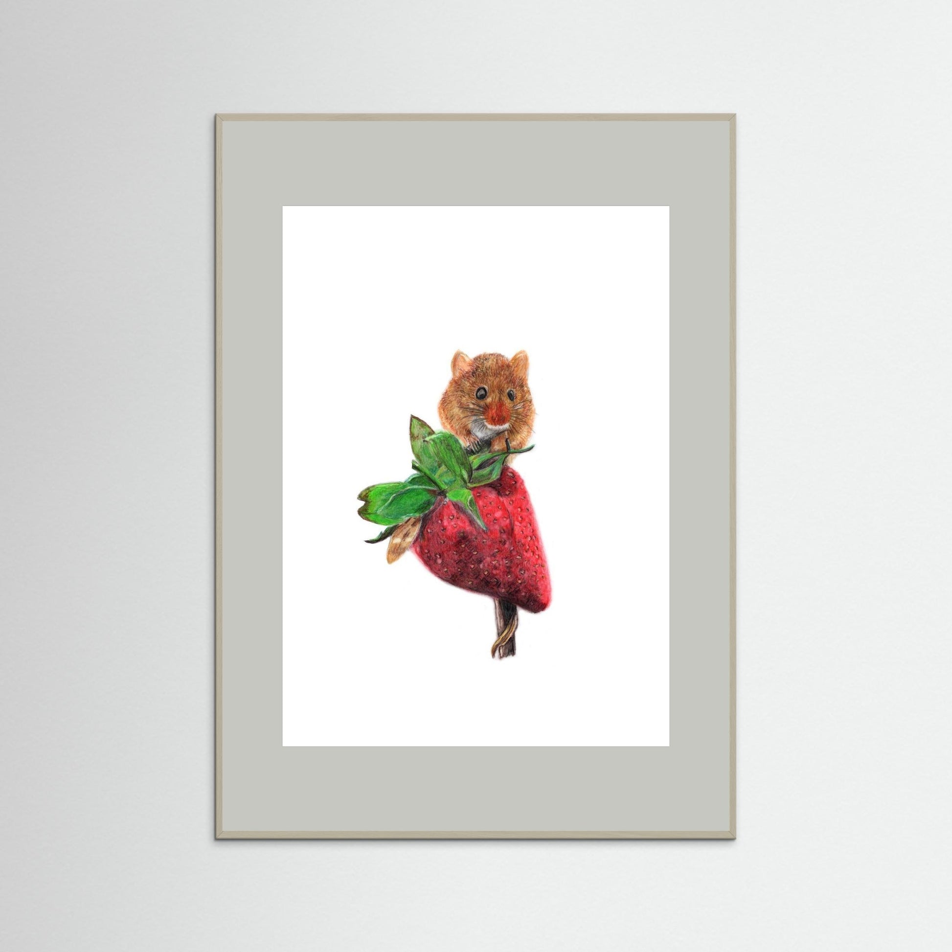 Field Mouse Wildlife Art Print | Wildlife Wall Art for Nature Lovers