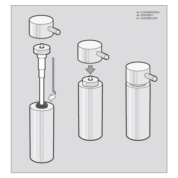 Polished Stainless Steel Soap Dispenser 13 cm