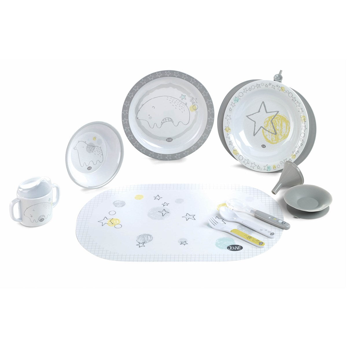 10 Piece Toddler Dining Set with Thermal Dish