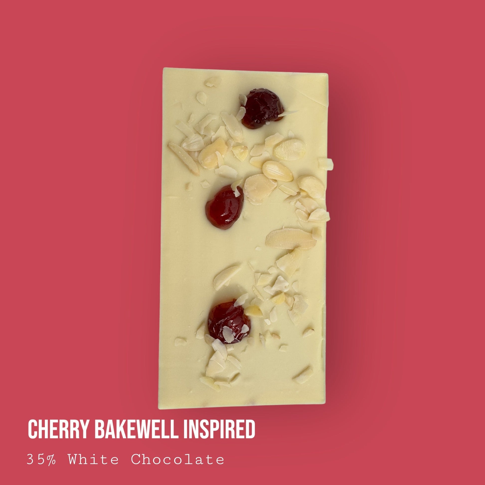 Cherry Bakewell Inspired White Chocolate Dessert Bar 245g