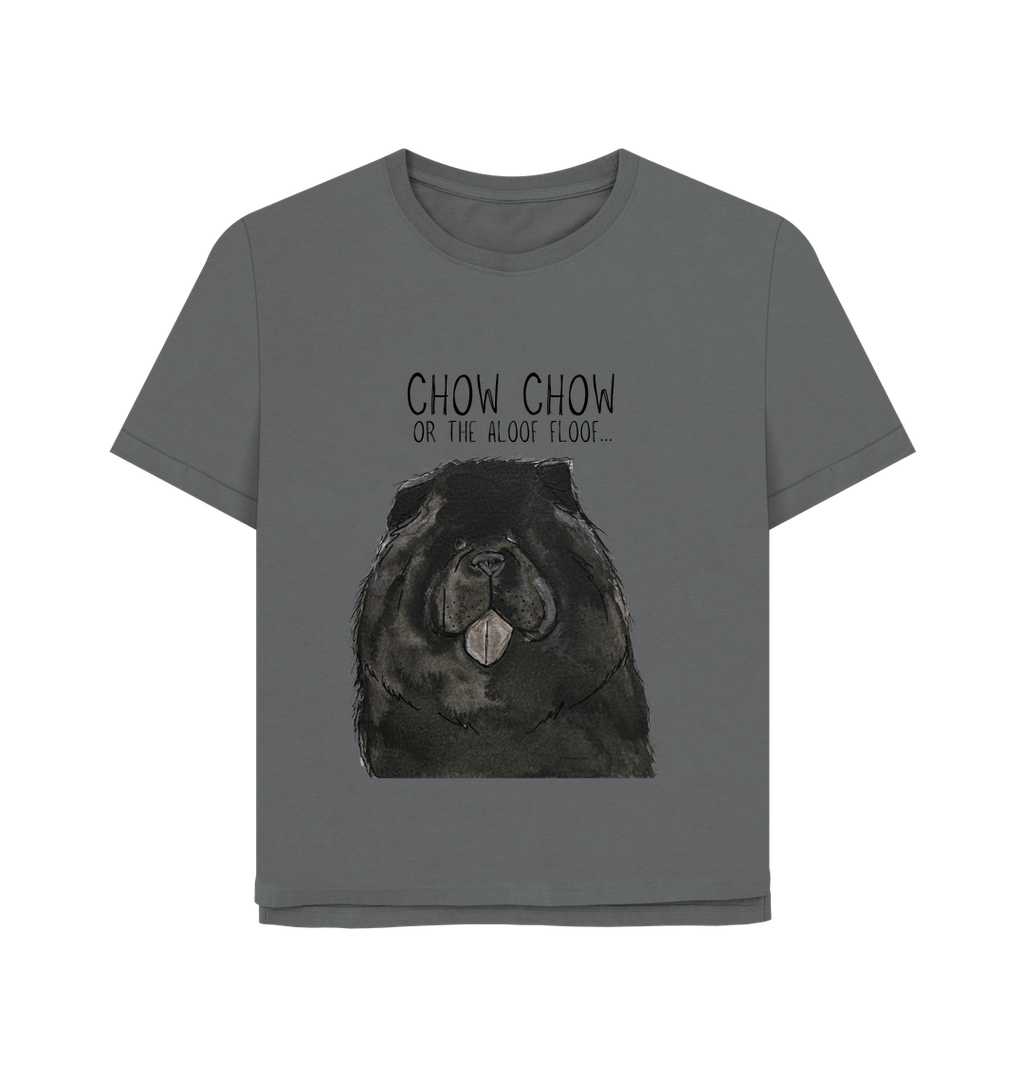 Black Chow Chow Women's Relaxed Fit T-Shirt – Featuring the Aloof Floof!