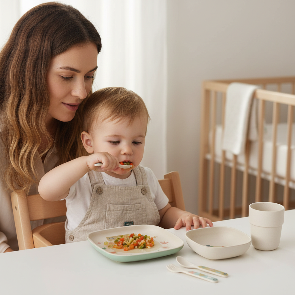 Melamine Baby Tableware 5 Piece Dinner Set