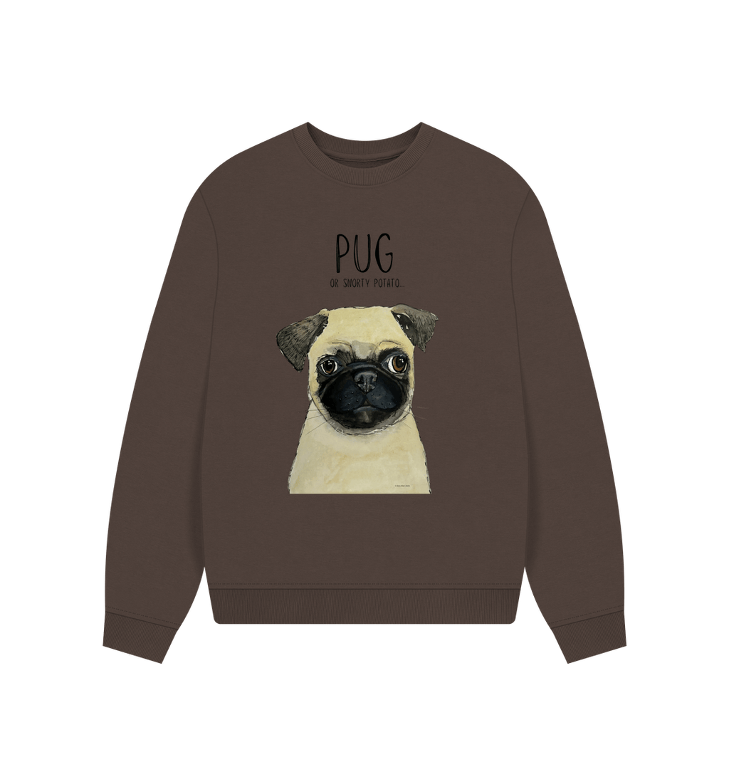 Pug Women's Oversized Sweatshirt
