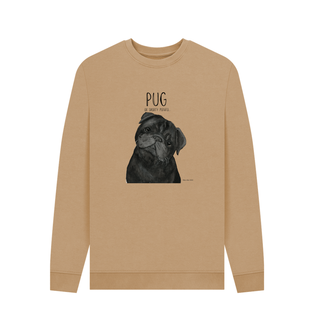 Snorty Potato Men's Crewneck – Cozy, Just Like Your Pug!