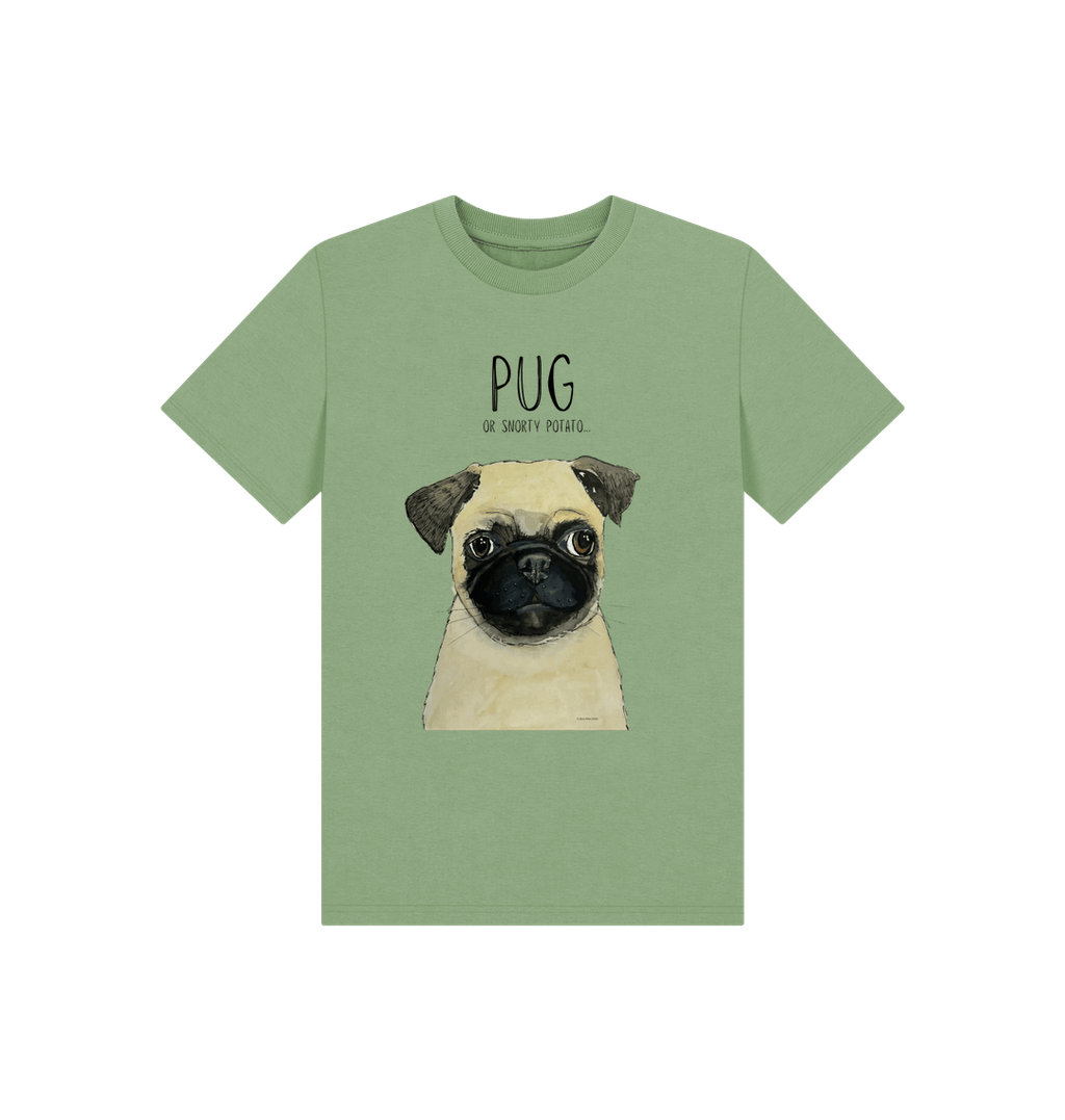 Pug Power! Adorable Kids Pug Print T-Shirt for the Ultimate Cute Look