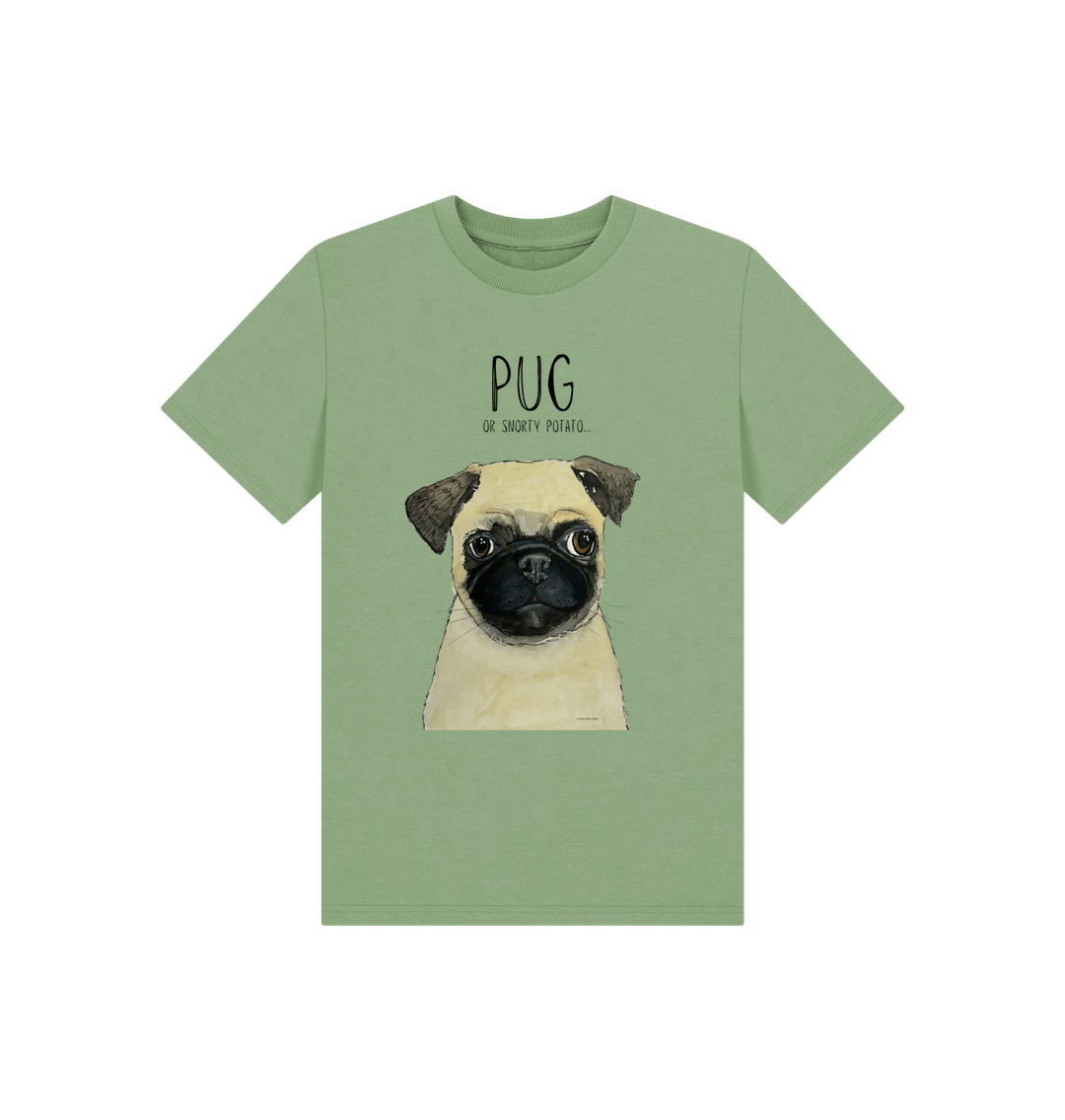 Pug Power! Adorable Kids Pug Print T-Shirt for the Ultimate Cute Look